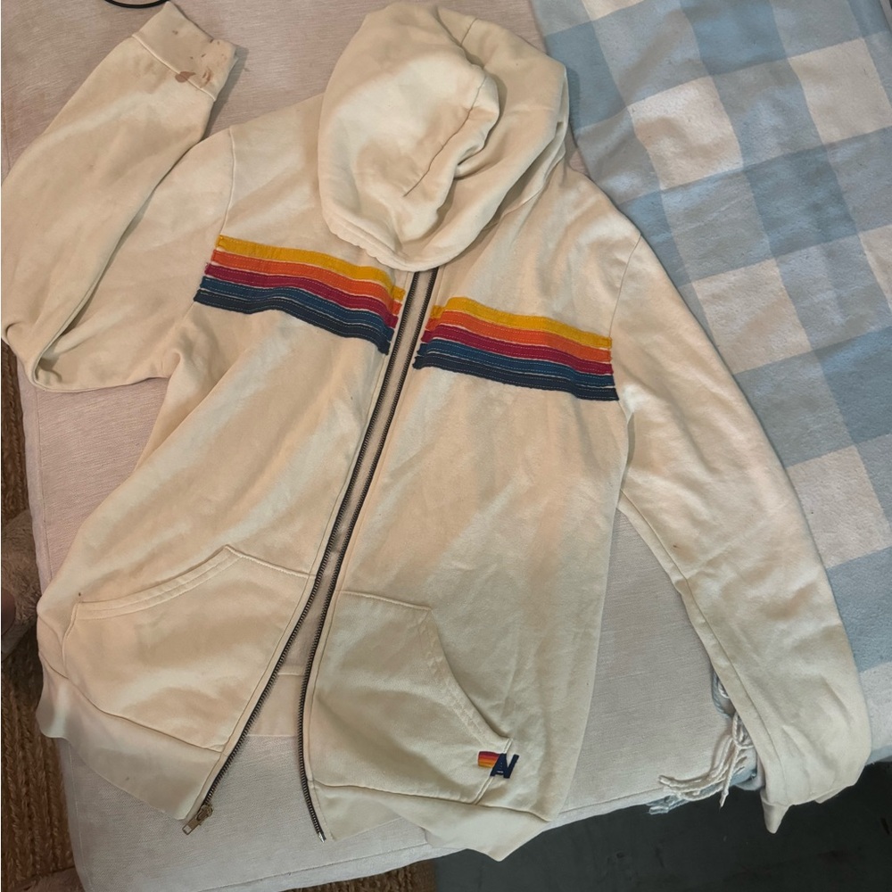 aviator nation zip hoodie